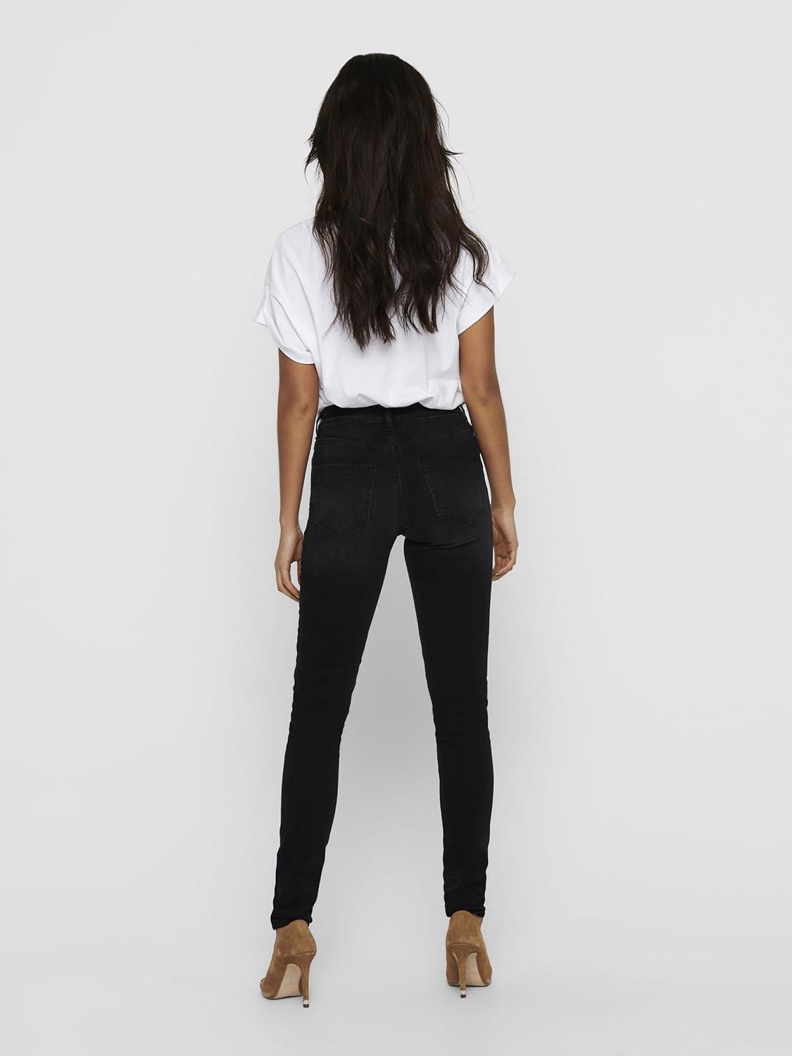 imageONLY Onlashley LS Placket Mix Top JRS Dbardeur FemmeJean Noir
