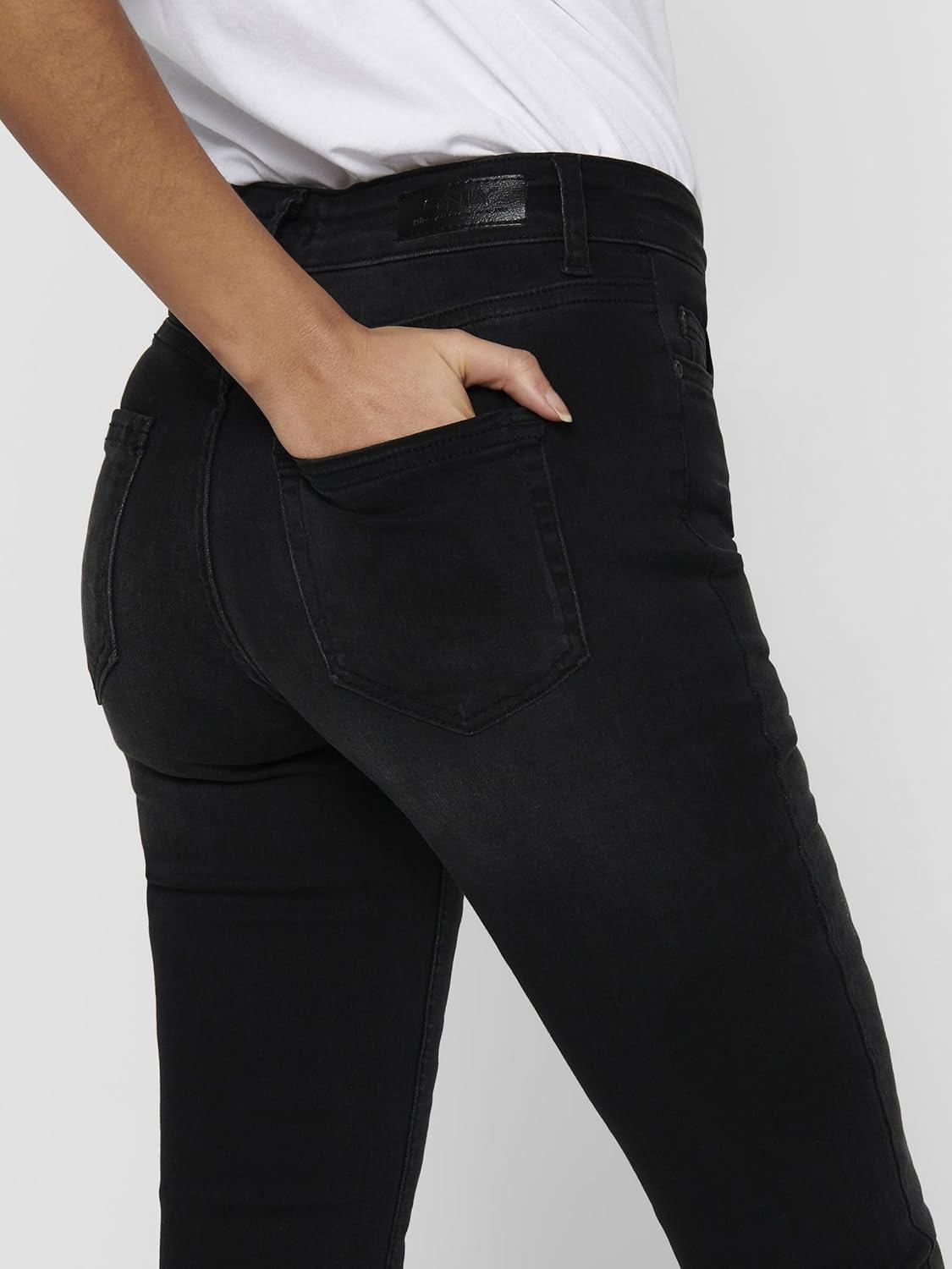 imageONLY Onlashley LS Placket Mix Top JRS Dbardeur FemmeJean Noir