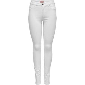 ONLY Onlashley L/S Placket Mix Top JRS Débardeur Femme(Blanc (White White))