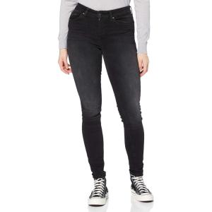 ONLY Onlashley L/S Placket Mix Top JRS Débardeur Femme(Jean Noir)