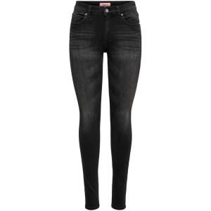 ONLY Onlashley L/S Placket Mix Top JRS Débardeur Femme(Noir (Black Black))