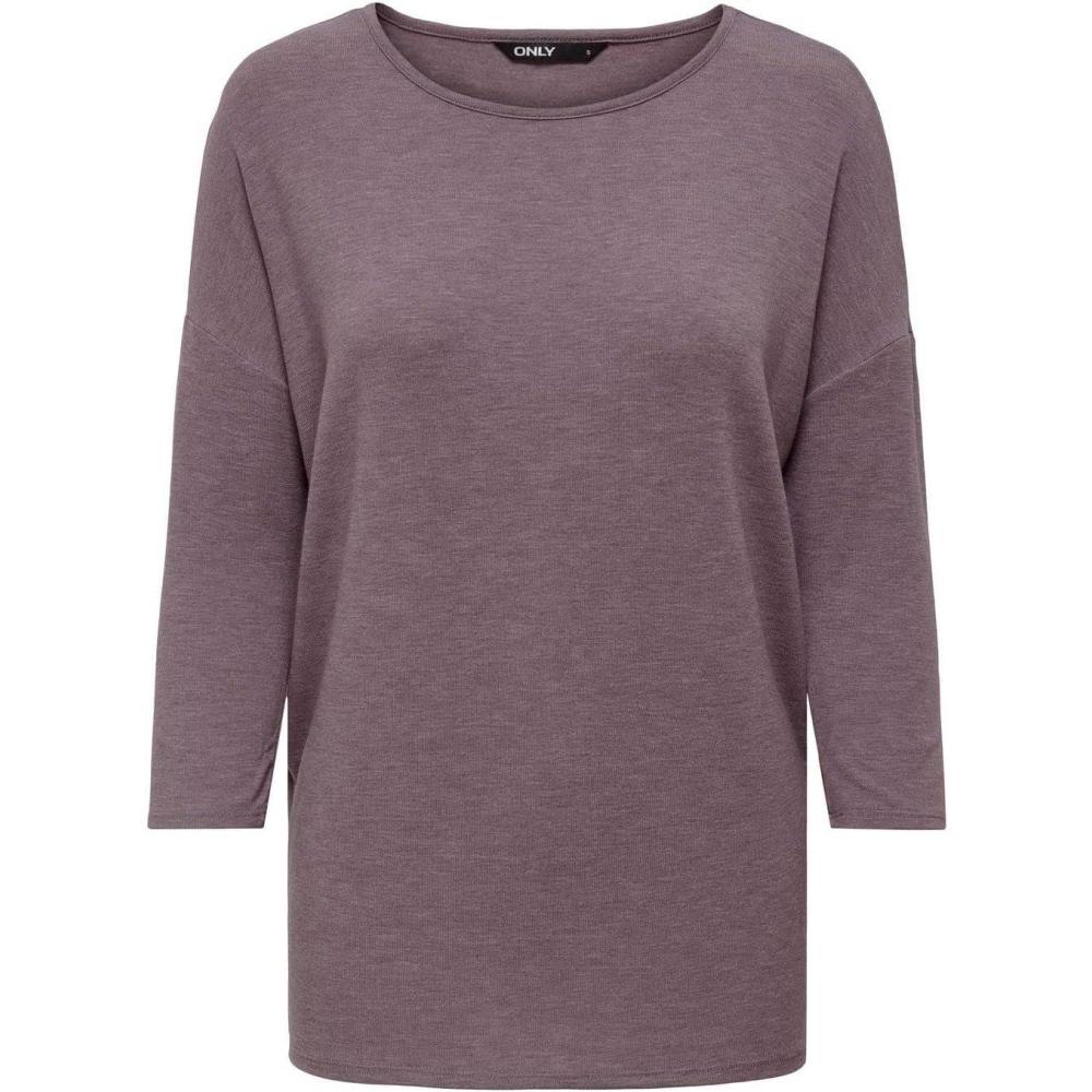 imagePull Fin Femme col Rond Manches 34 tricot Extensible ONLGLAMOURShakeDtail Mlang