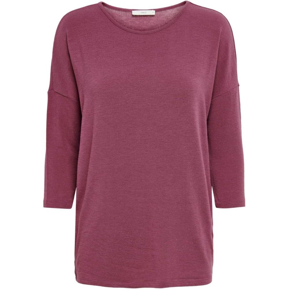 imagePull Fin Femme col Rond Manches 34 tricot Extensible ONLGLAMOURWild Ginger