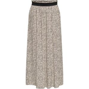 ONLY Jupe froncée Couleur Unie Jupe Longue(Silver Mink/Aop:lina Small Leo)