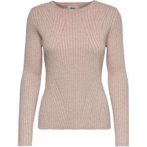 ONLY Onlnatalia L/S Rib Pullover KNT Noos Pull Femme(Rose Smoke/Detail:melange)