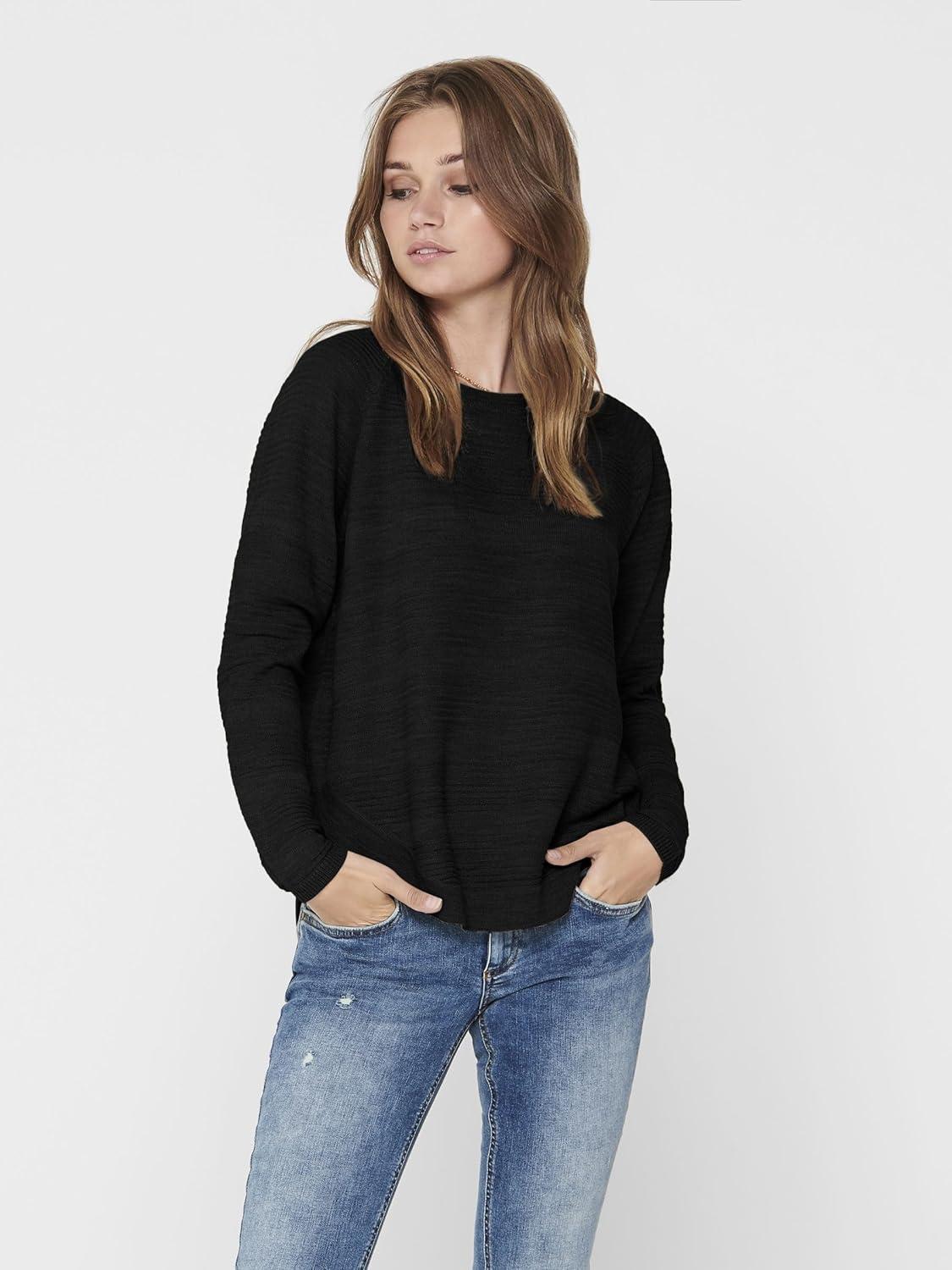 imageONLY Pull en Maille ONLCAVIAR Pull en MailleNoirTransparent