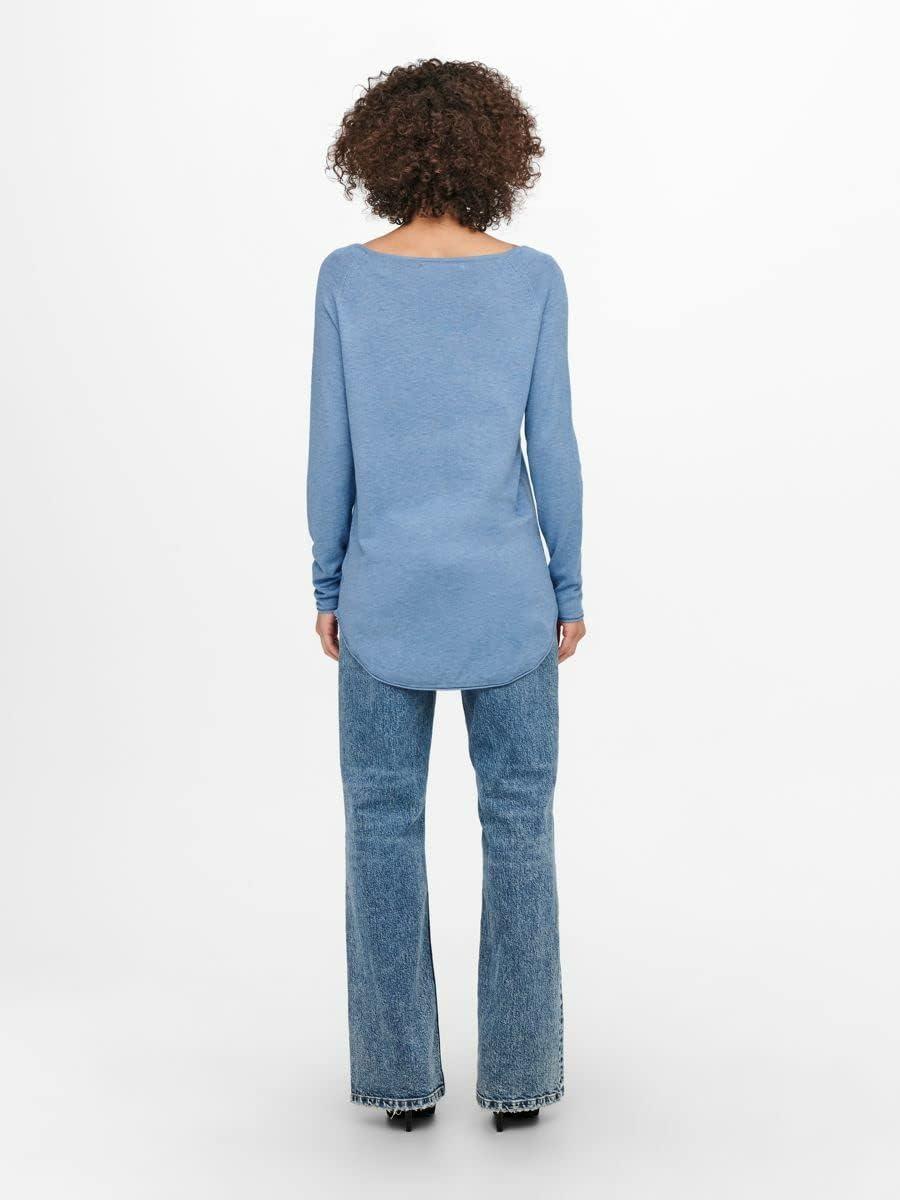 imageONLY Pull en Maille ONLMILA Pull en MailleBleu Clair