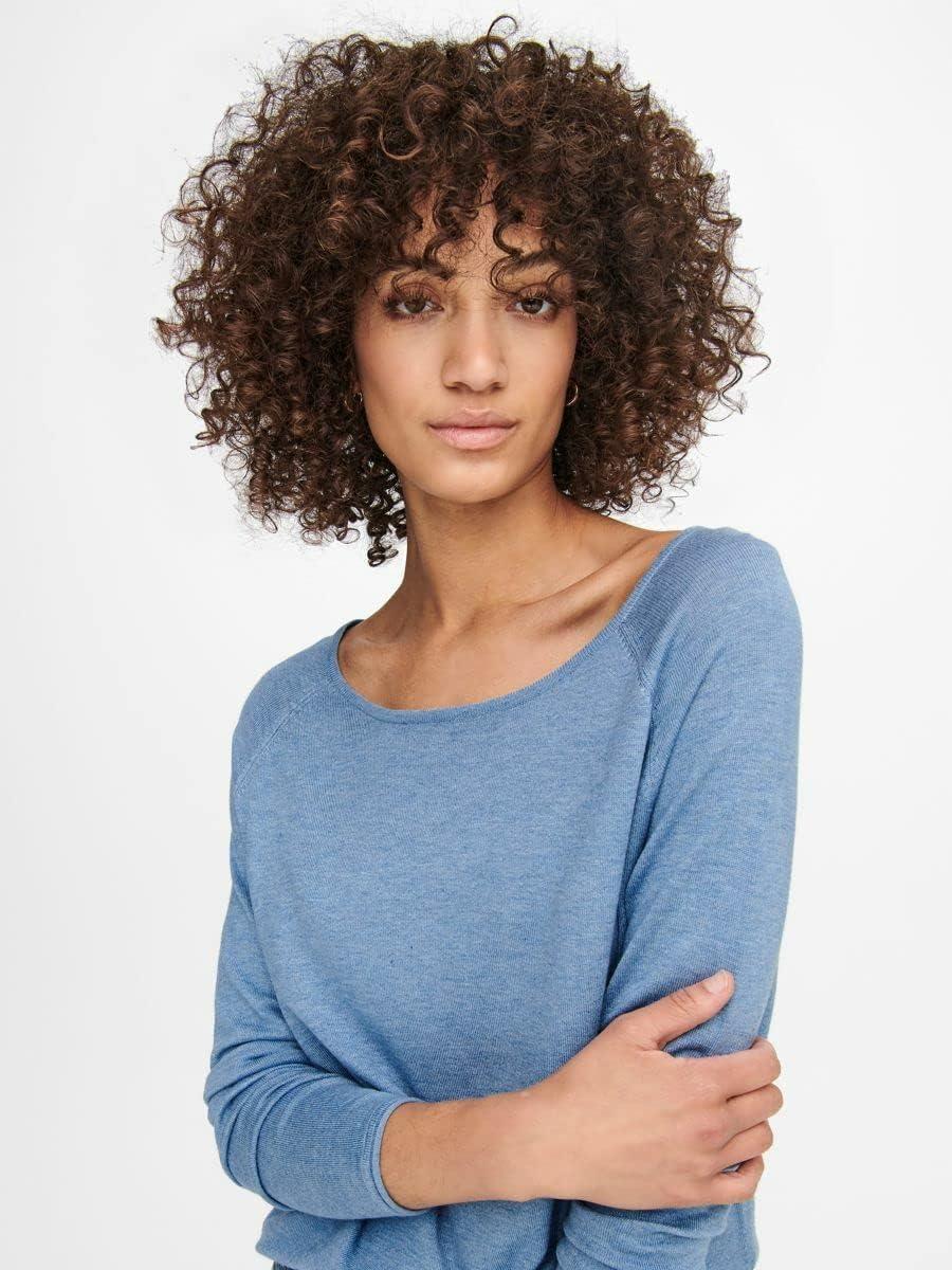 imageONLY Pull en Maille ONLMILA Pull en MailleBleu Clair
