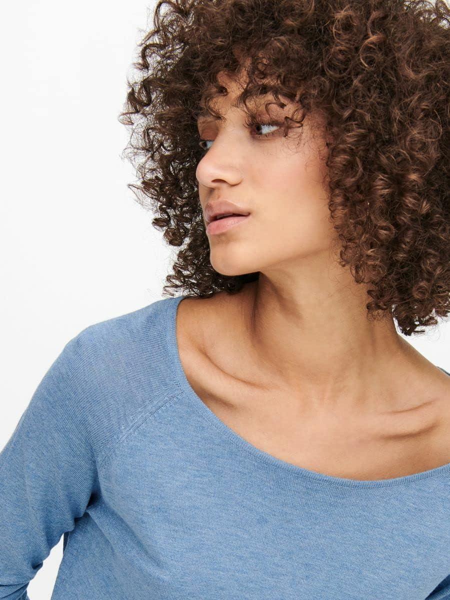imageONLY Pull en Maille ONLMILA Pull en MailleBleu Clair