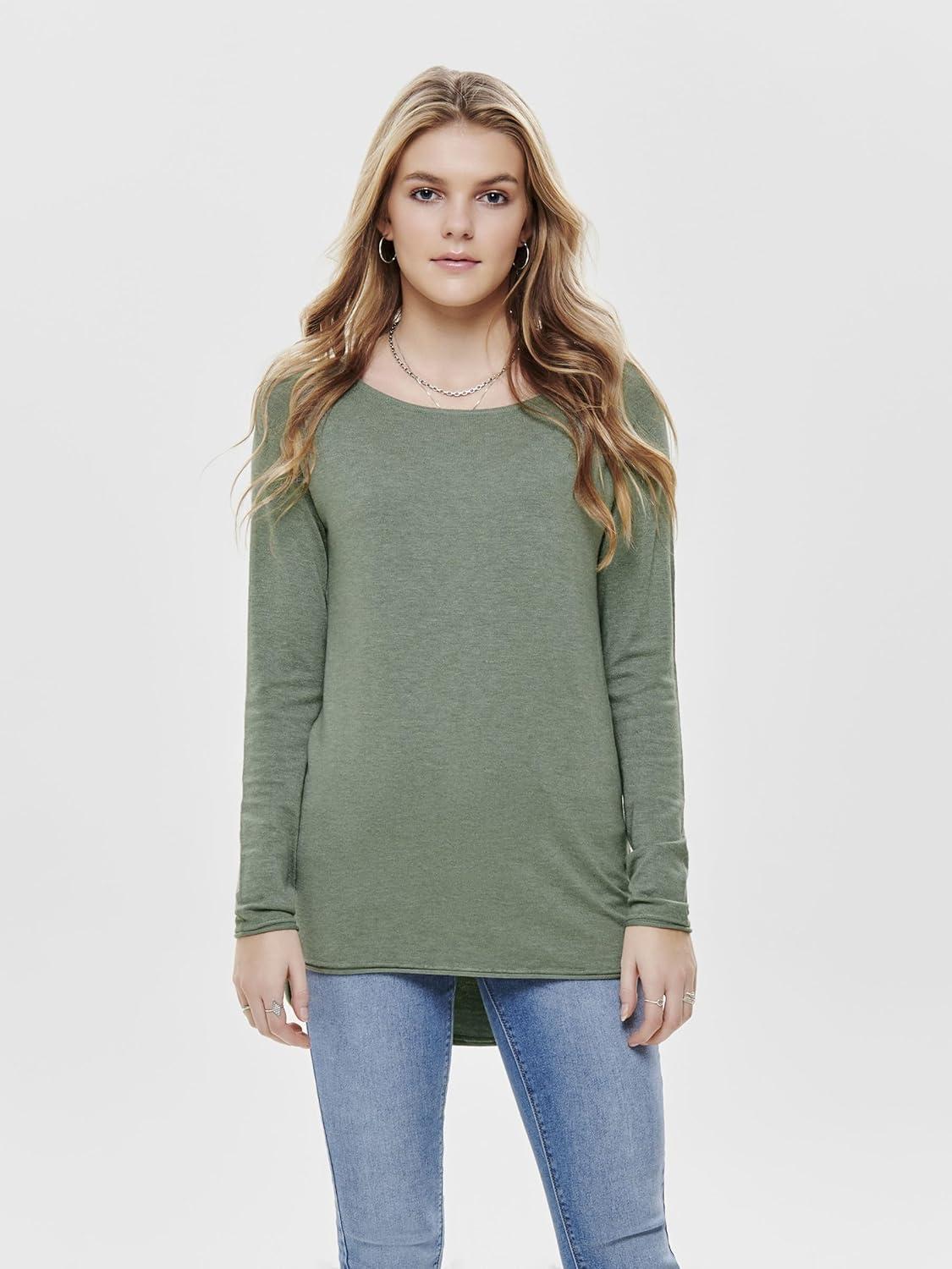 imageONLY Pull en Maille ONLMILA Pull en MailleChinois GreenDetailw Melange