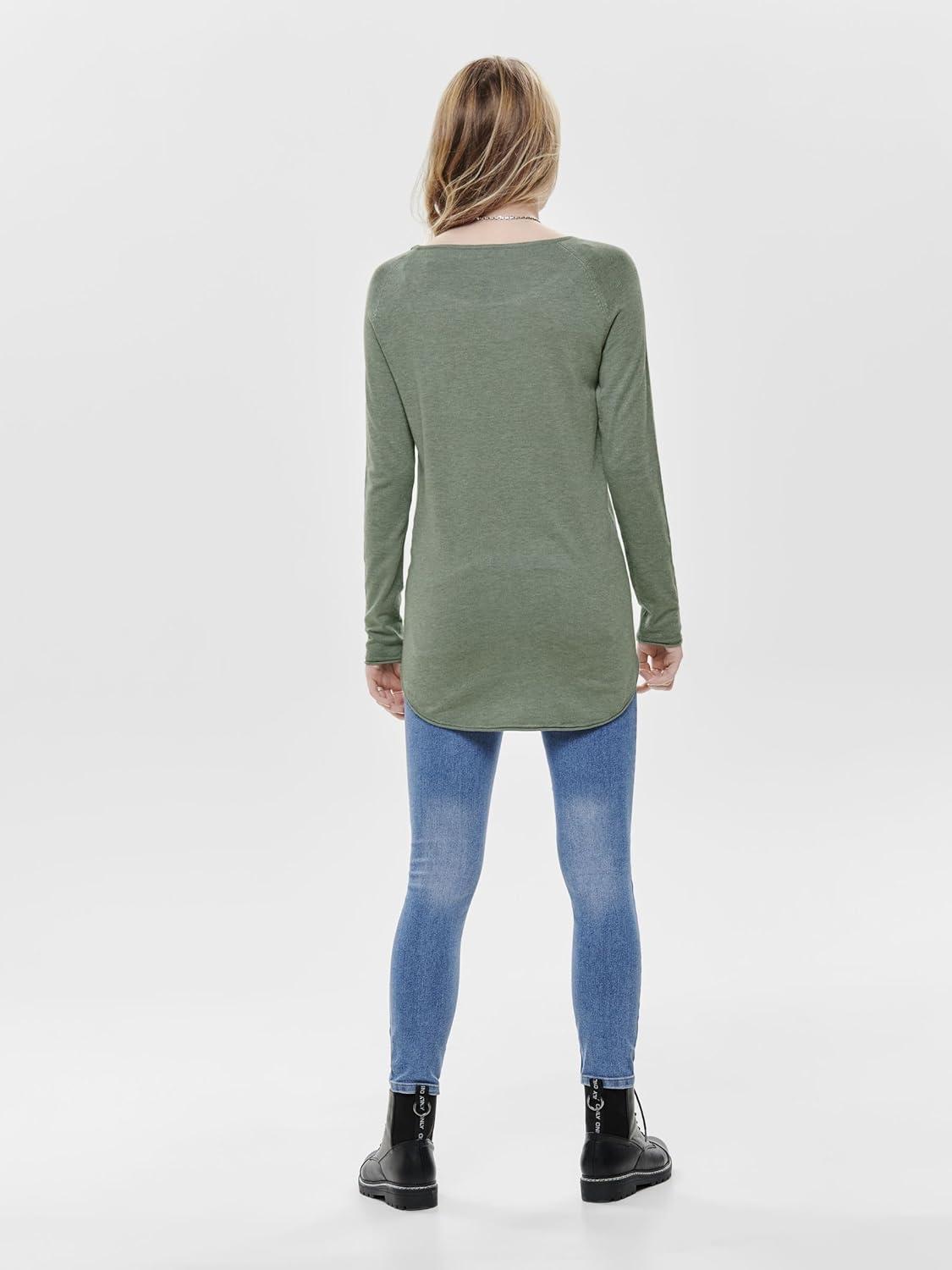 imageONLY Pull en Maille ONLMILA Pull en MailleChinois GreenDetailw Melange