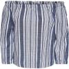 Blanc (Cloud Dancer Stripes: Dark Blue)