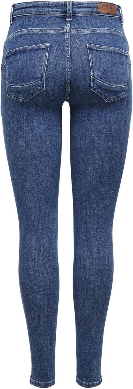 imageONLY Jean Skinny ONLPOWER Taille Moyenne Skinny Fit JeansDark Blue Denim