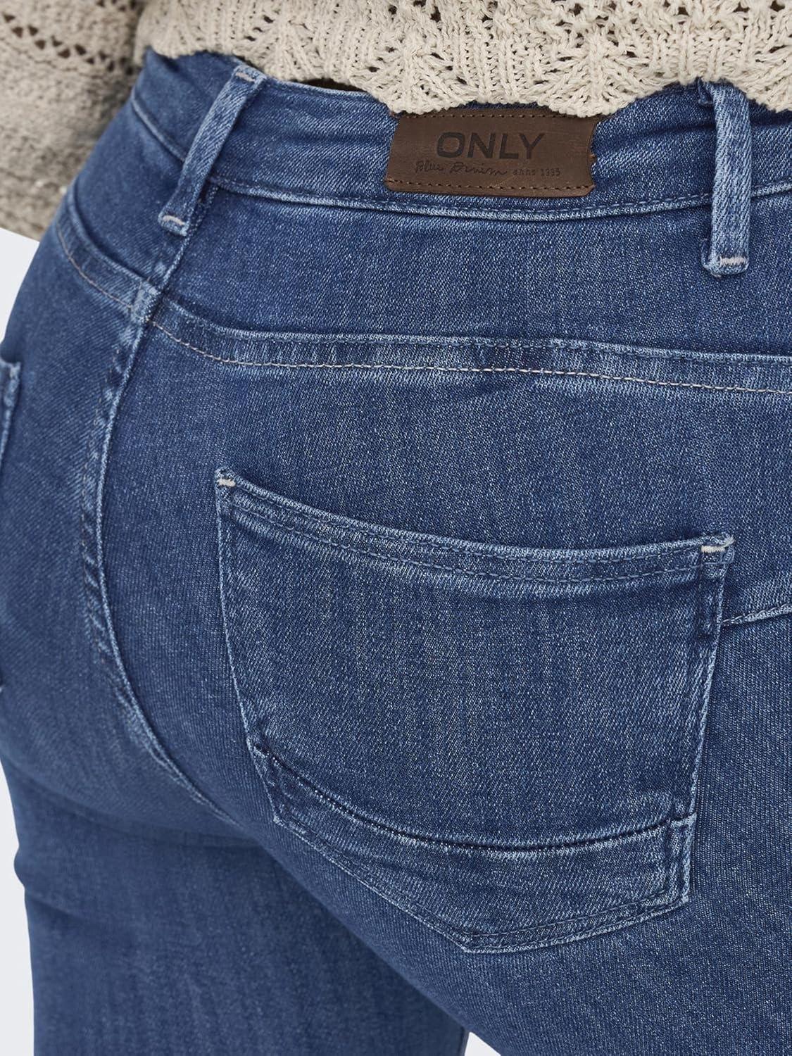 imageONLY Jean Skinny ONLPOWER Taille Moyenne Skinny Fit JeansDark Blue Denim