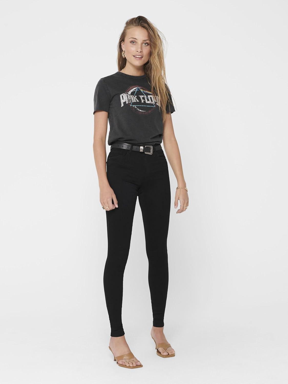 imageONLY Jean Skinny ONLROYAL Taille Classique Skinny Fit JeansBlack 1
