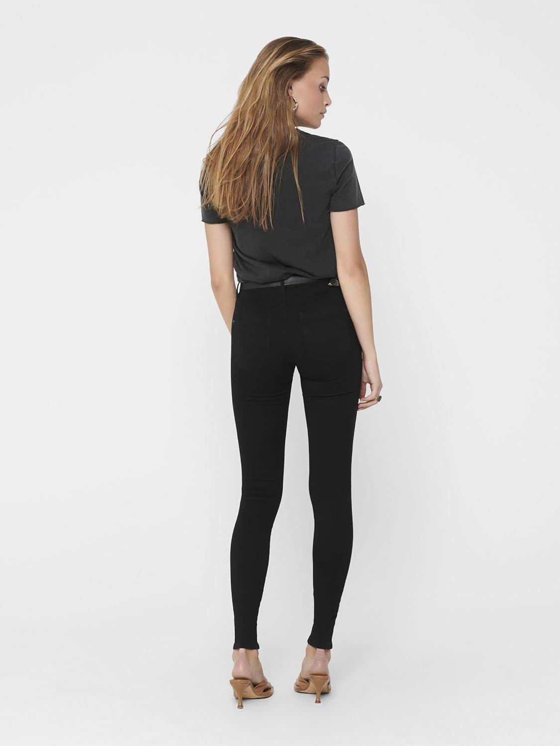 imageONLY Jean Skinny ONLROYAL Taille Classique Skinny Fit JeansBlack 1
