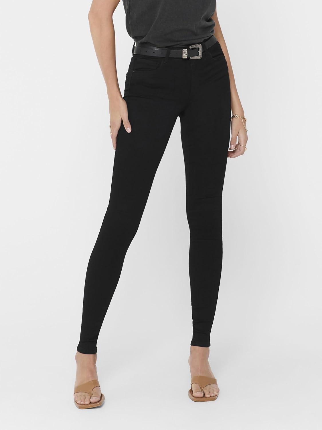 imageONLY Jean Skinny ONLROYAL Taille Classique Skinny Fit JeansBlack 1