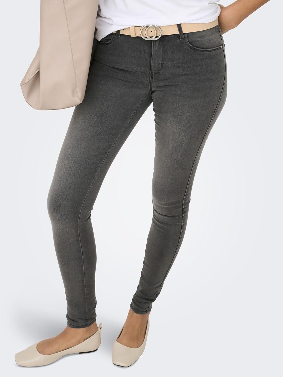 imageONLY Jean Skinny ONLROYAL Taille Classique Skinny Fit JeansDark Grey Denim