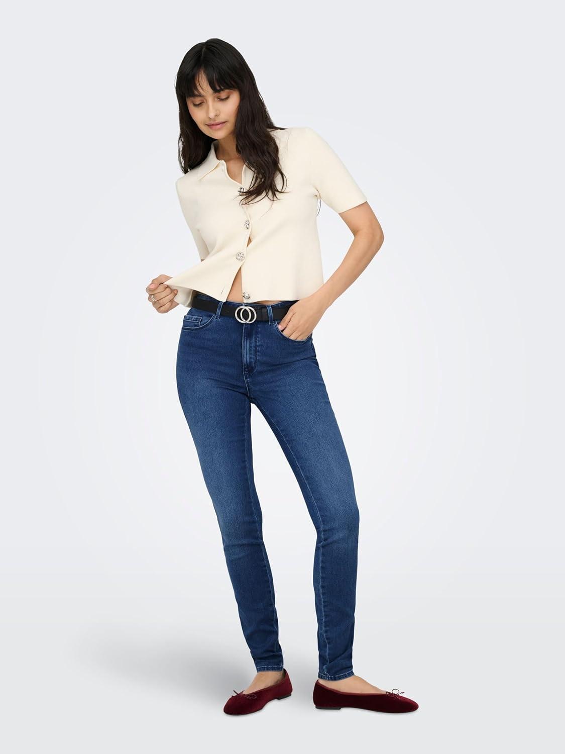 imageONLY Jean Skinny ONLROYAL Taille Classique Skinny Fit JeansMedium Blue Denim
