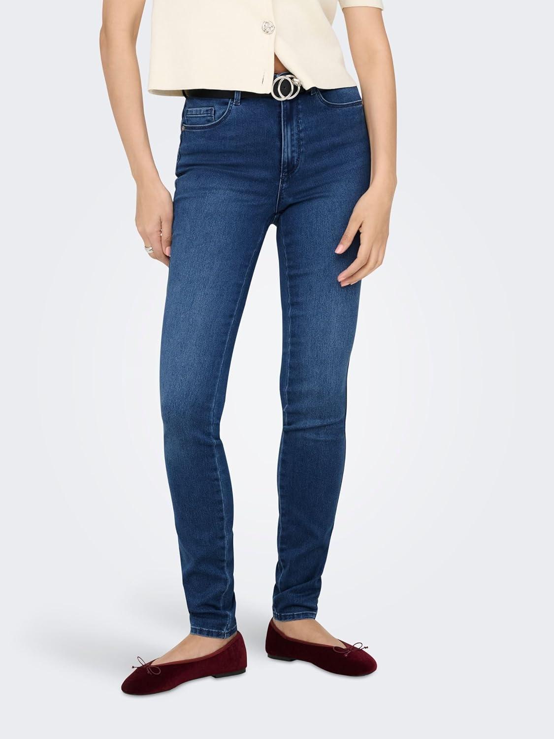 imageONLY Jean Skinny ONLROYAL Taille Classique Skinny Fit JeansMedium Blue Denim