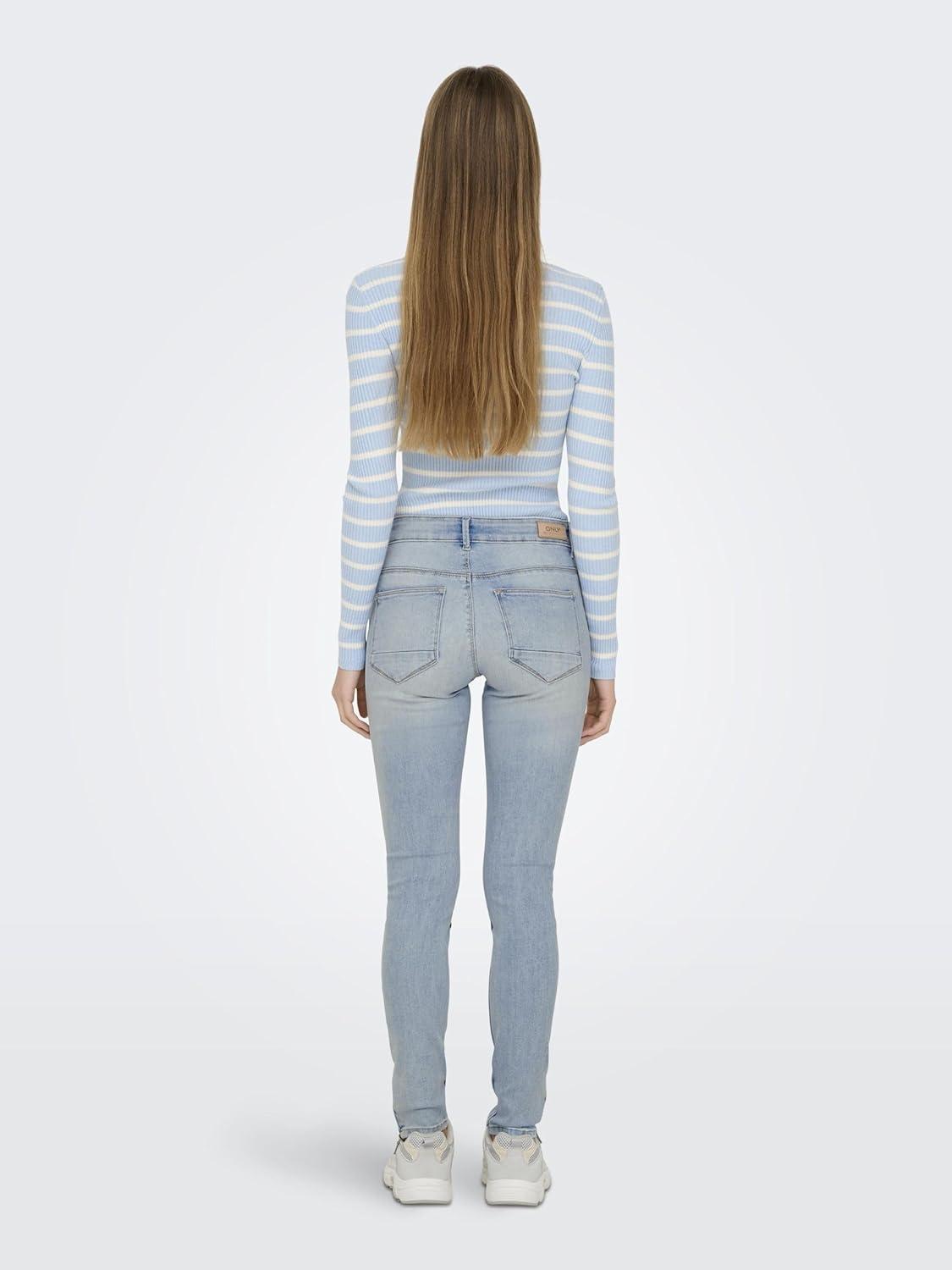 imageOnly Jean Skinny FemmeBleu Denim Clair Moyen