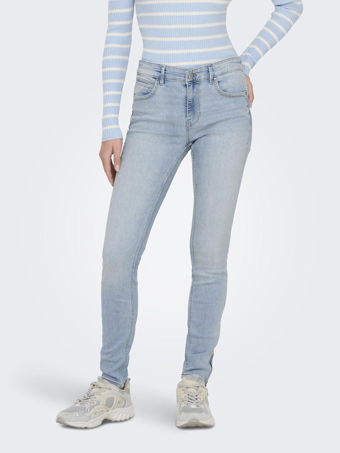 imageOnly Jean Skinny FemmeBleu Denim Clair Moyen