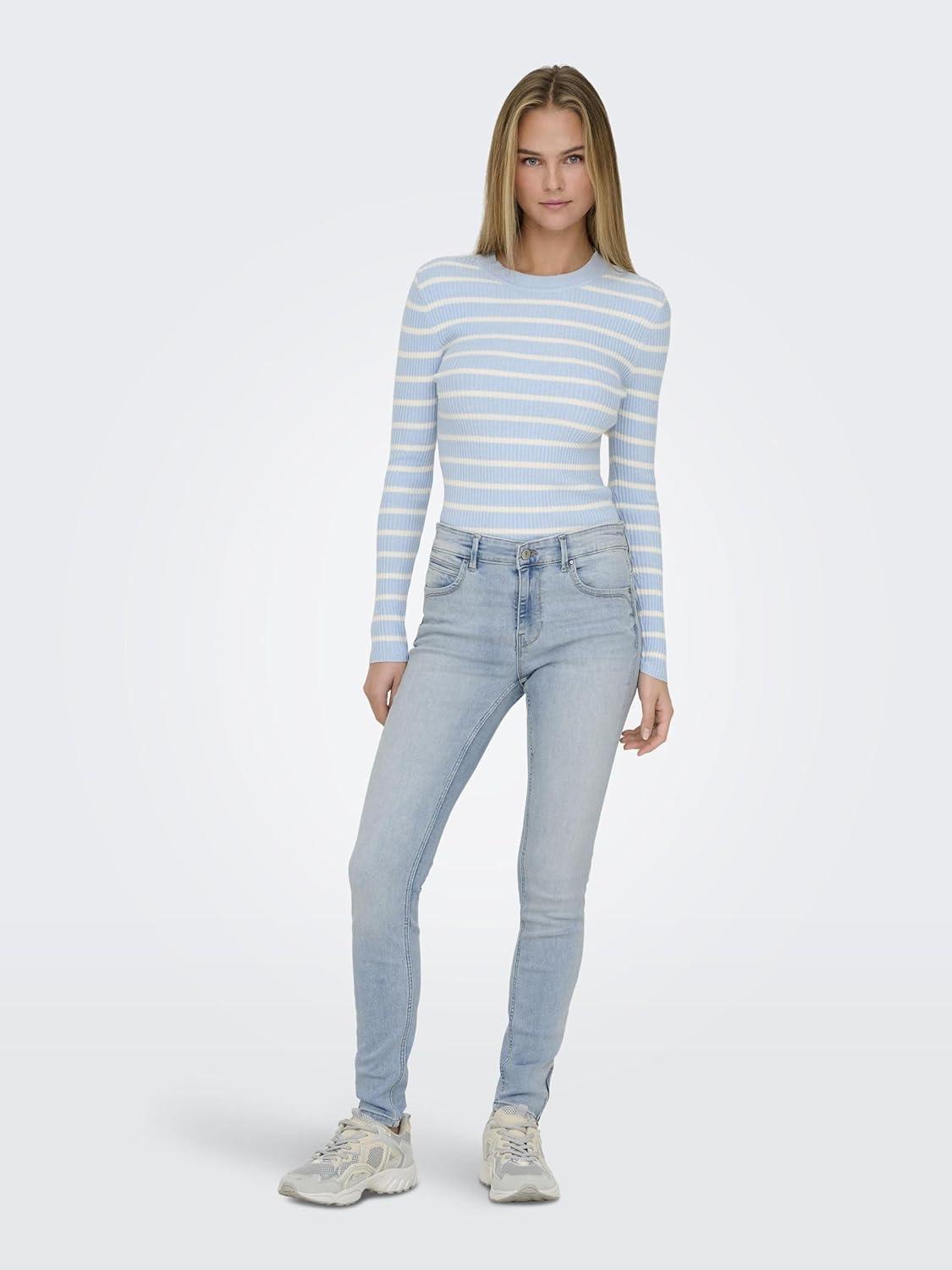 imageOnly Jean Skinny FemmeBleu Denim Clair Moyen