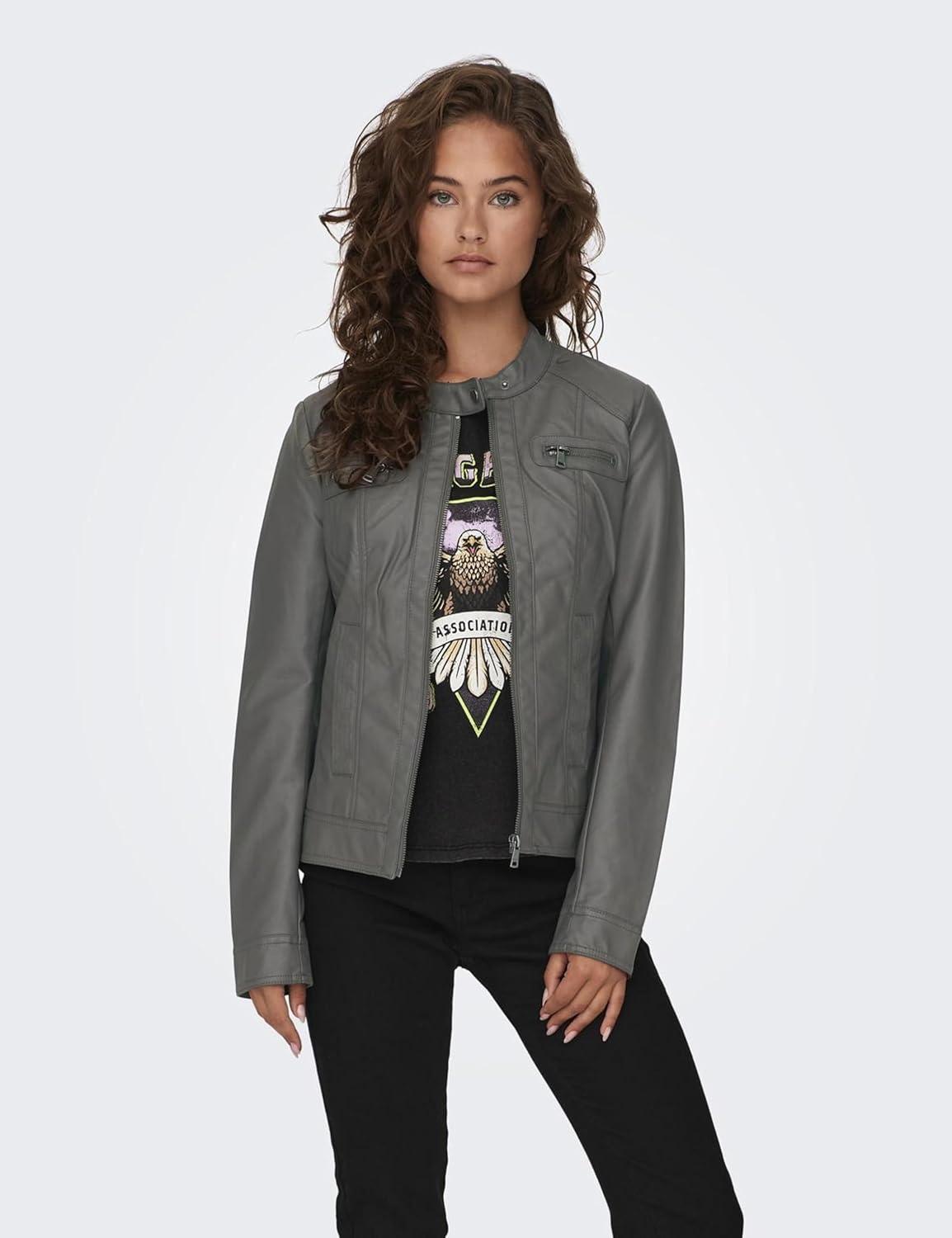 imageONLY Veste en Similicuir ONLBANDIT Veste en SimilicuirPrune