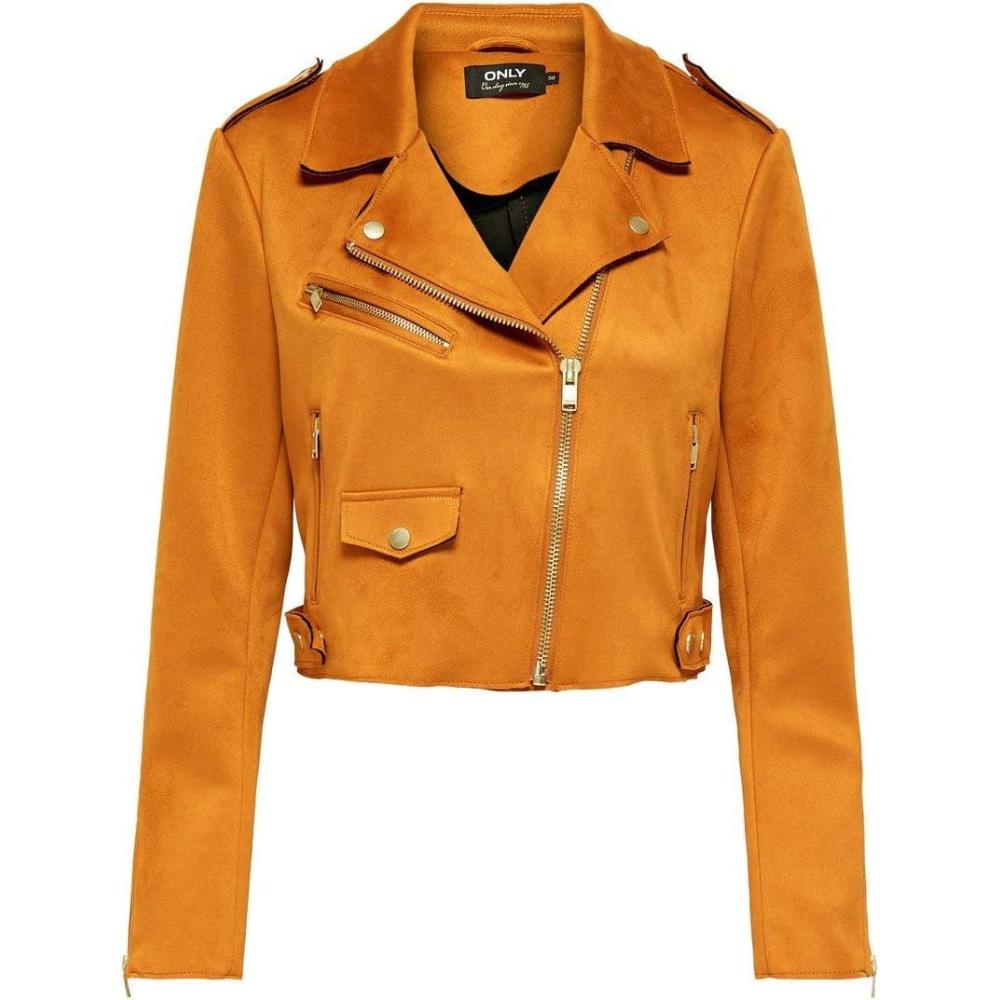 imageONLY Veste MotardCitrouille