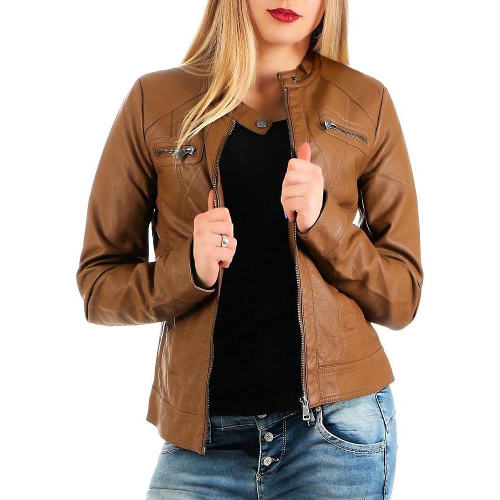 imageONLY Veste en Similicuir ONLBANDIT Veste en SimilicuirMarron Cognac