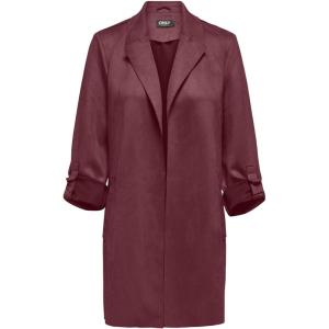 ONLY Onljoline Faux Suede Coat Life Cc Otw Onljoline Life CC Otw Manteau en faux daim Femme (lot de 1)(Bordeaux)