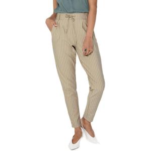 ONLY Onlpoptrash Easy Rush Stripe PNT Noos – Pantalons – Chino – Femme(Humus)