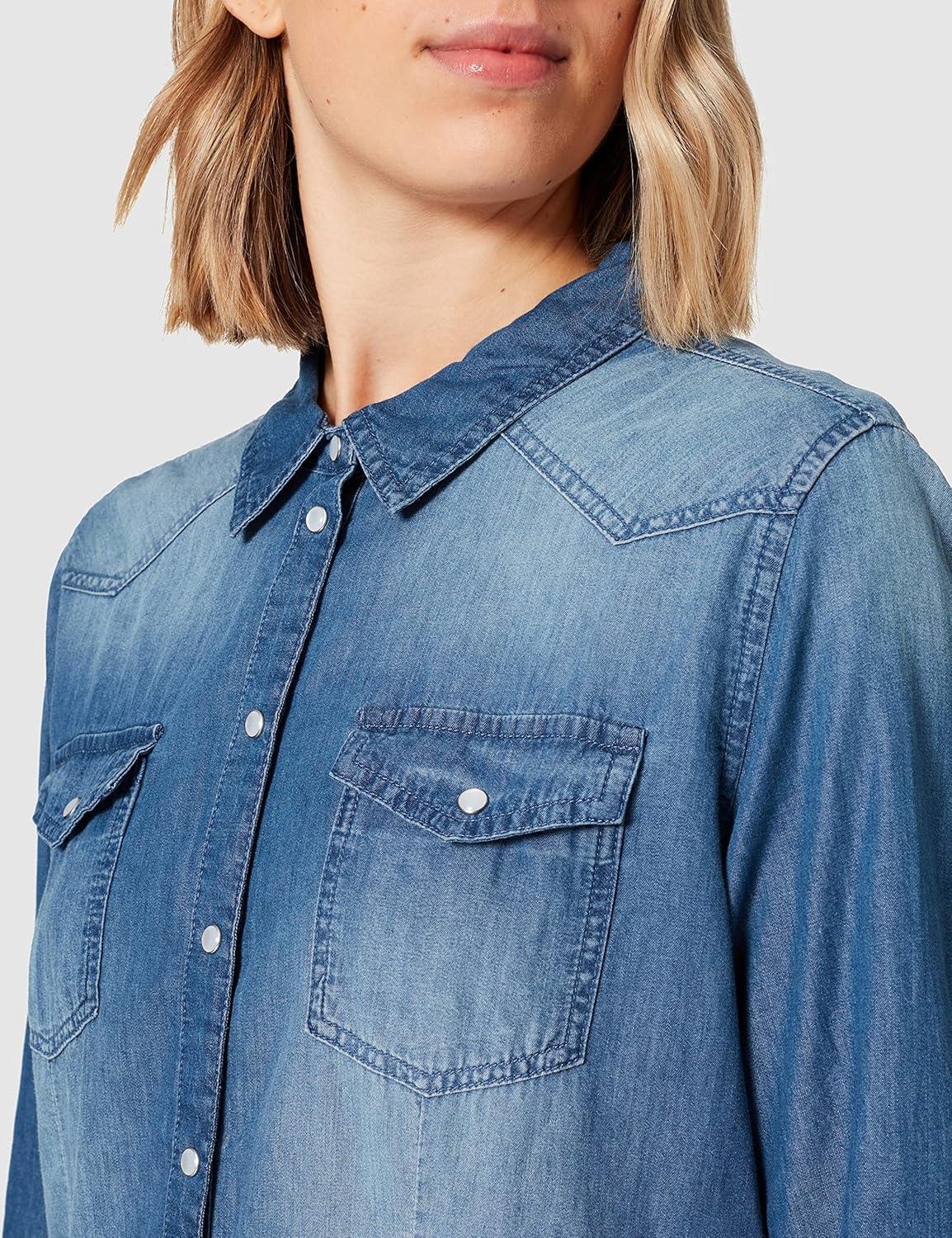 imageONLY 15109179 Chemisier Taille Normale Manches Longues Femme