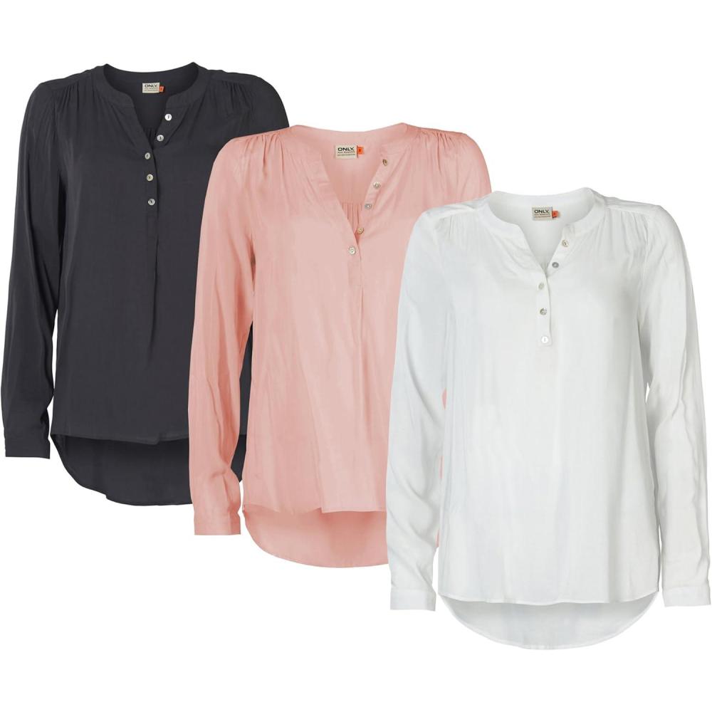 imageONLY Fallow Ls Shirt WVN Ess Blouse Femme