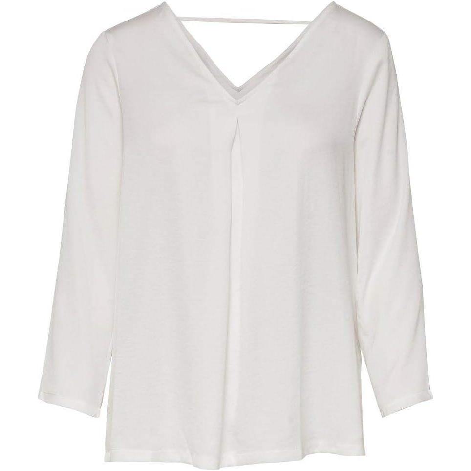 imageOnly Onlnatalia Sateen V Neck Top WVN TShirt Manches Longues Femme