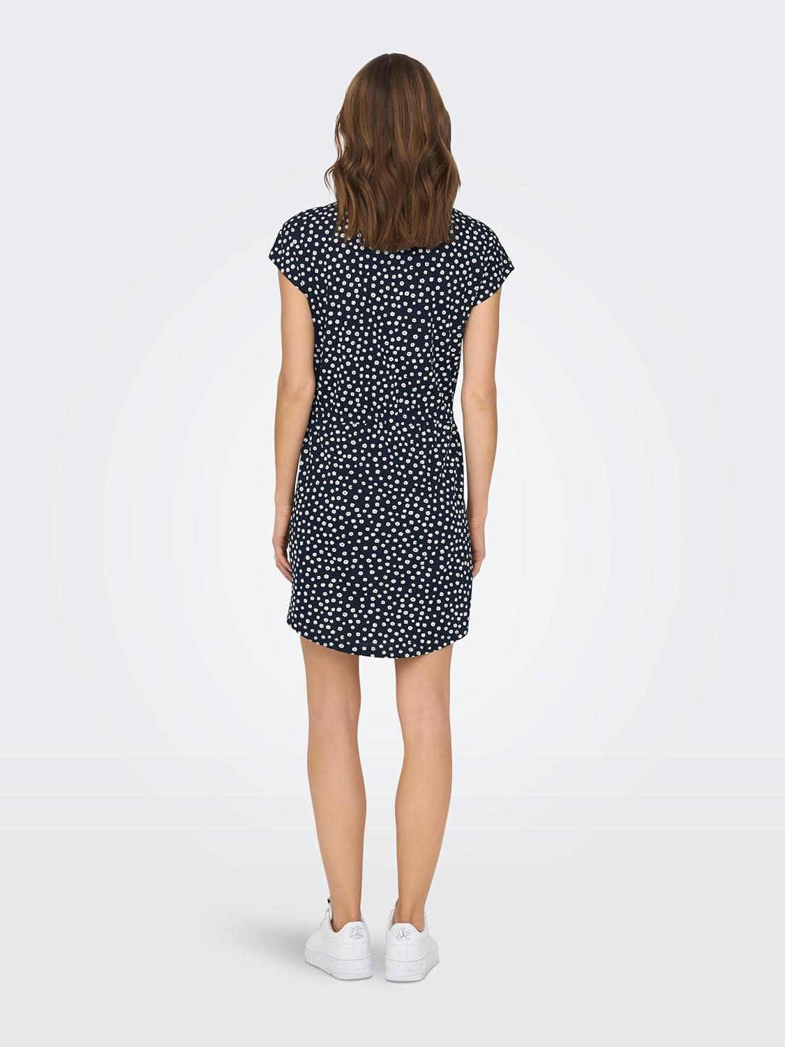 image:imageONLY ONLMAY SS Noos Robe Femme Robe miLongue MarineNight SkyAoplea Flower