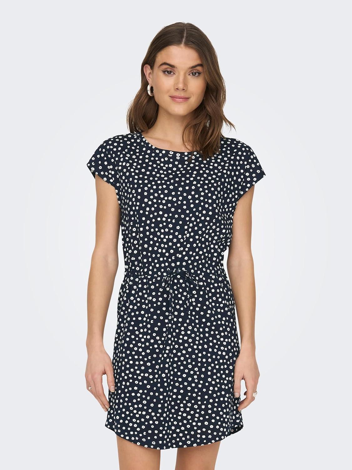 image:imageONLY ONLMAY SS Noos Robe Femme Robe miLongue MarineNight SkyAoplea Flower