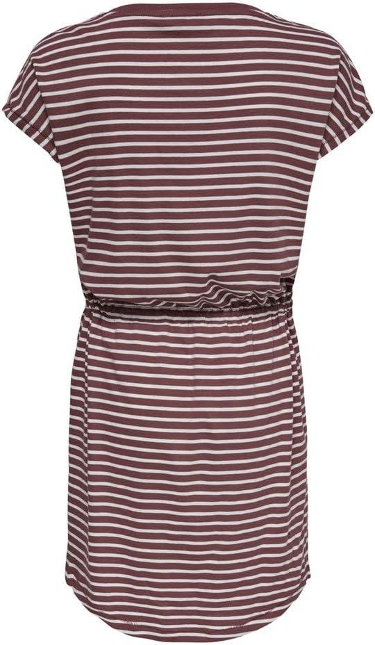 image:imageONLY ONLMAY SS Noos Robe Femme Robe miLongue MarineRouge Apple Butter