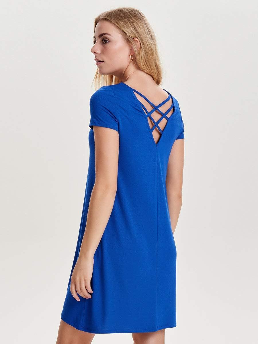 image:imageOnly Onlbera Back Lace Up Robe SS JRS Noos Robe Femme Lot de 1Surf The Web