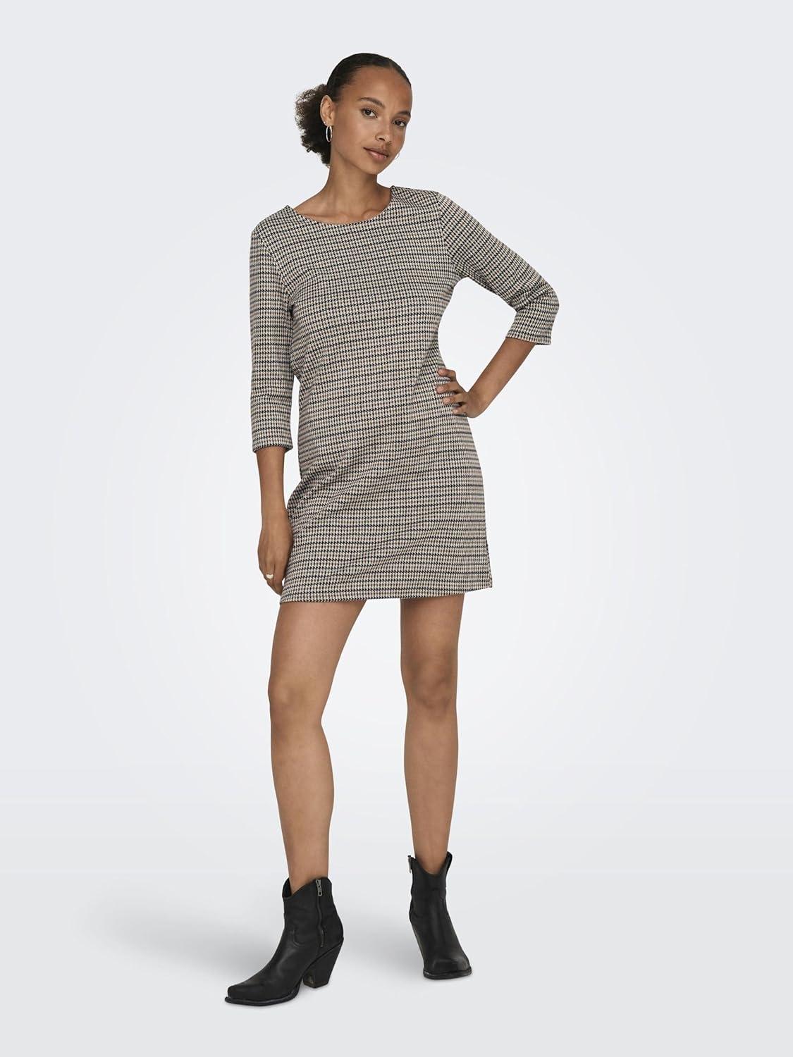 image:imageOnly Robe Courte ONLBRILLIANT pour FemmeCloud DancerChecks Raya Check