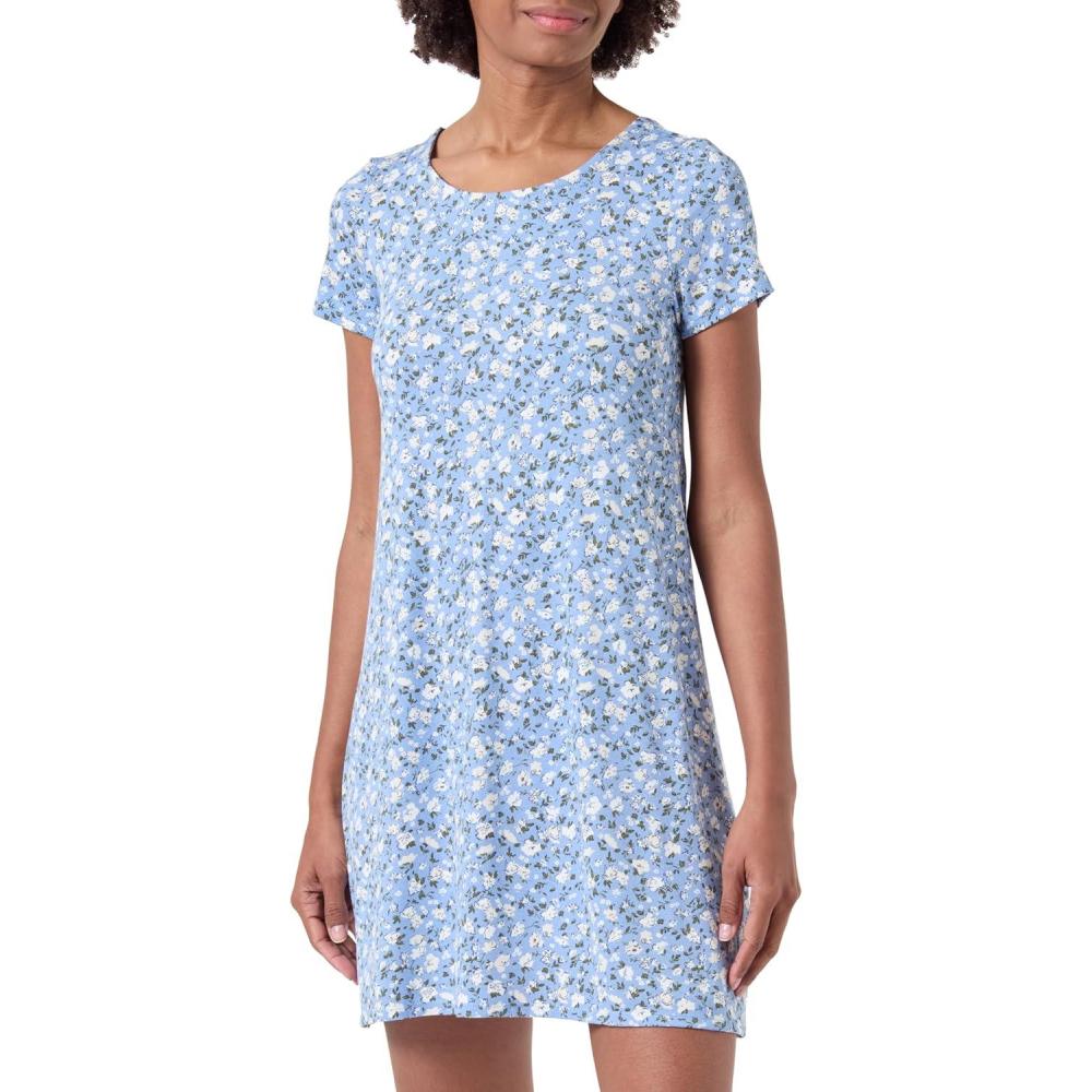 image:imageOnly Onlbera Back Lace Up Robe SS JRS Noos Robe Femme Lot de 1Bleu
