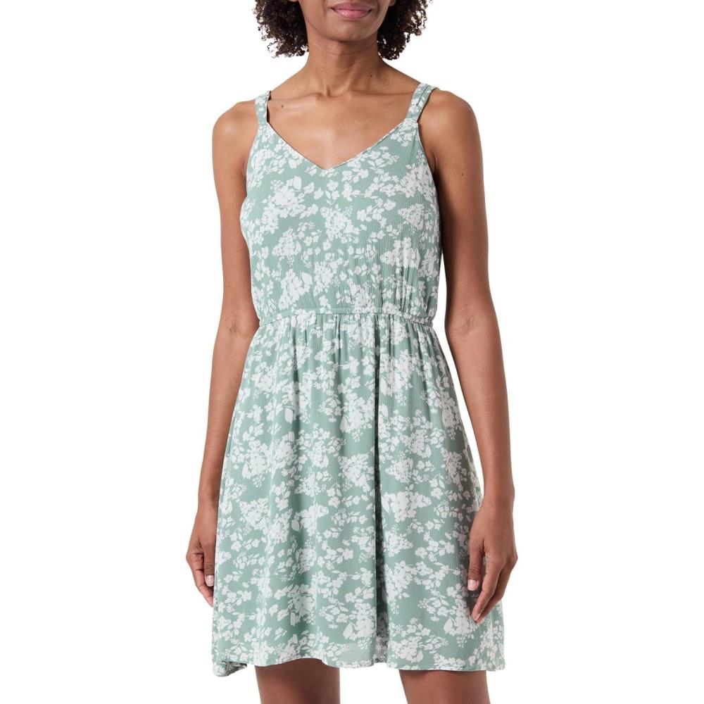 image:imageOnly Onlkarmen SL Short Dress AOP WVN Noos Robe FemmeVert