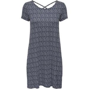Only Onlbera Back Lace Up Robe S/S JRS Noos Robe Femme (Lot de 1)(Bleu-foncé)