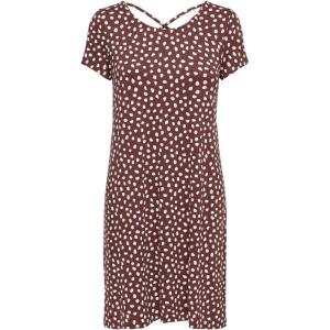 Only Onlbera Back Lace Up Robe S/S JRS Noos Robe Femme (Lot de 1)(Henné)