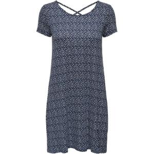 Only Onlbera Back Lace Up Robe S/S JRS Noos Robe Femme (Lot de 1)(Night Sky/Aop : Lana Graphique)